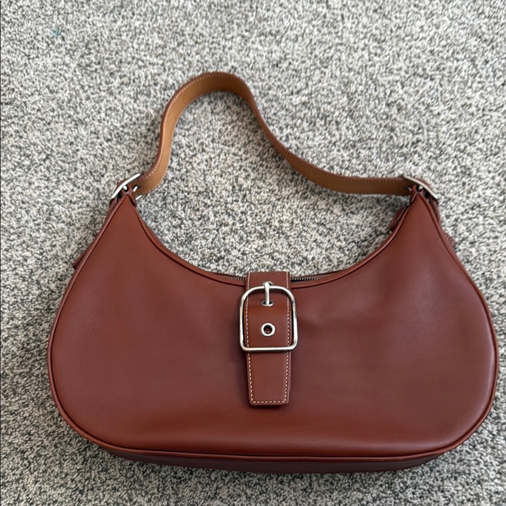 Coach brown leather Hampton hobo